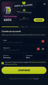 Winzter Casino Screenshot 2