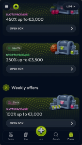 Winzter Casino Screenshot 4